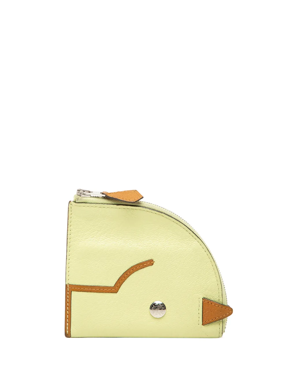 Hermès Pre-Owned 2021 Chevre Paddock Case coin pouch - Gelb