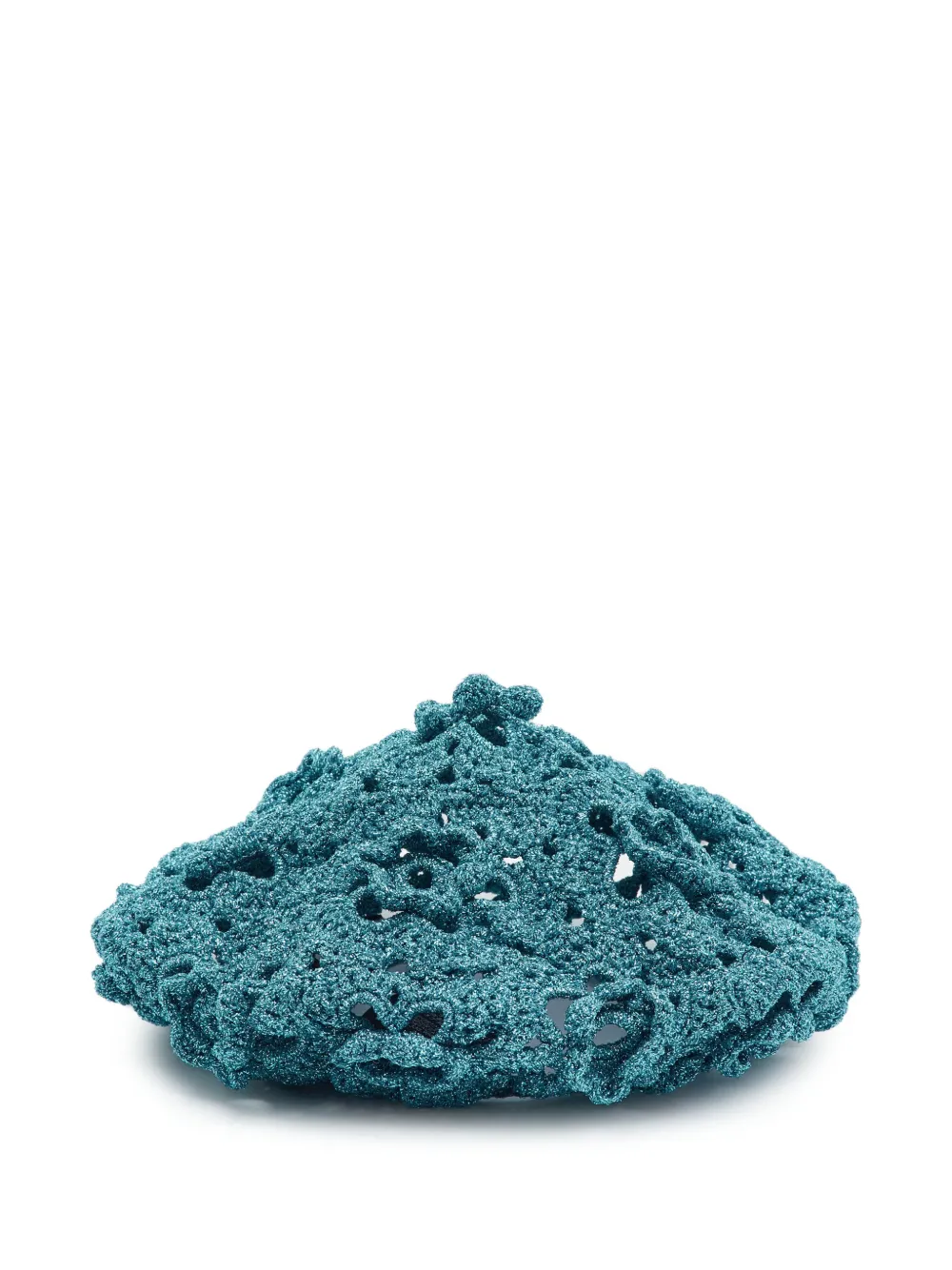 Gucci Pre-Owned Gehäkelte Baskenmütze - Blau