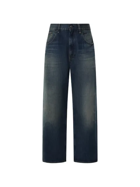 Sunflower washed straight-leg jeans
