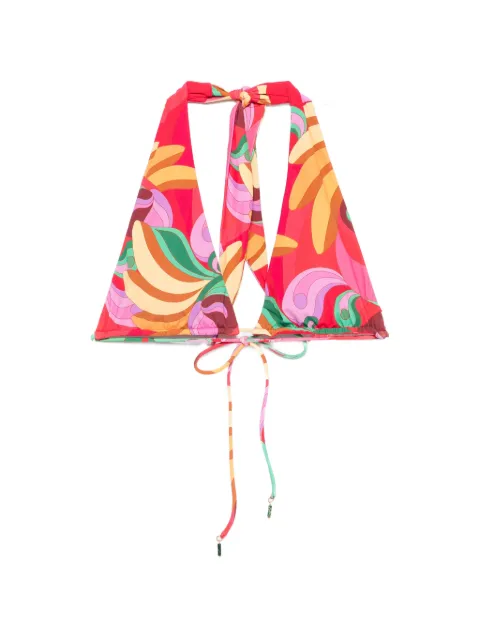 FARM Rio graphic-print bikini top