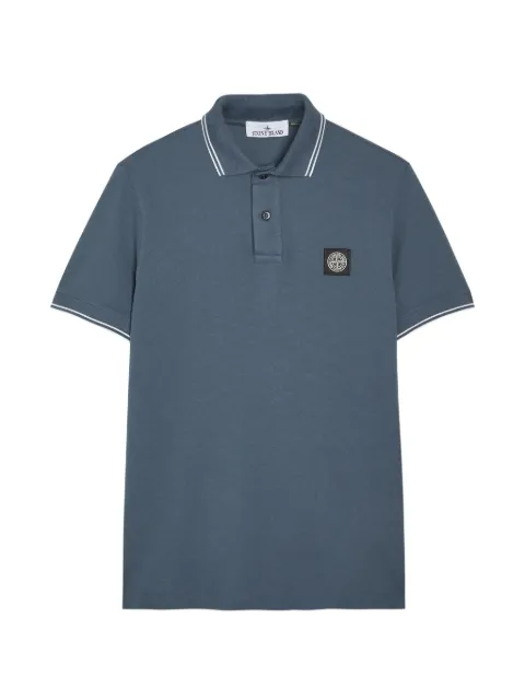 Stone Island polo con parche del logo