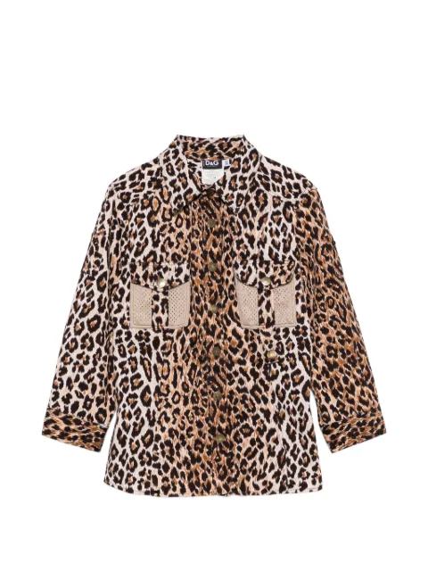 Dolce & Gabbana Pre-Owned camisa con estampado de leopardo 2000