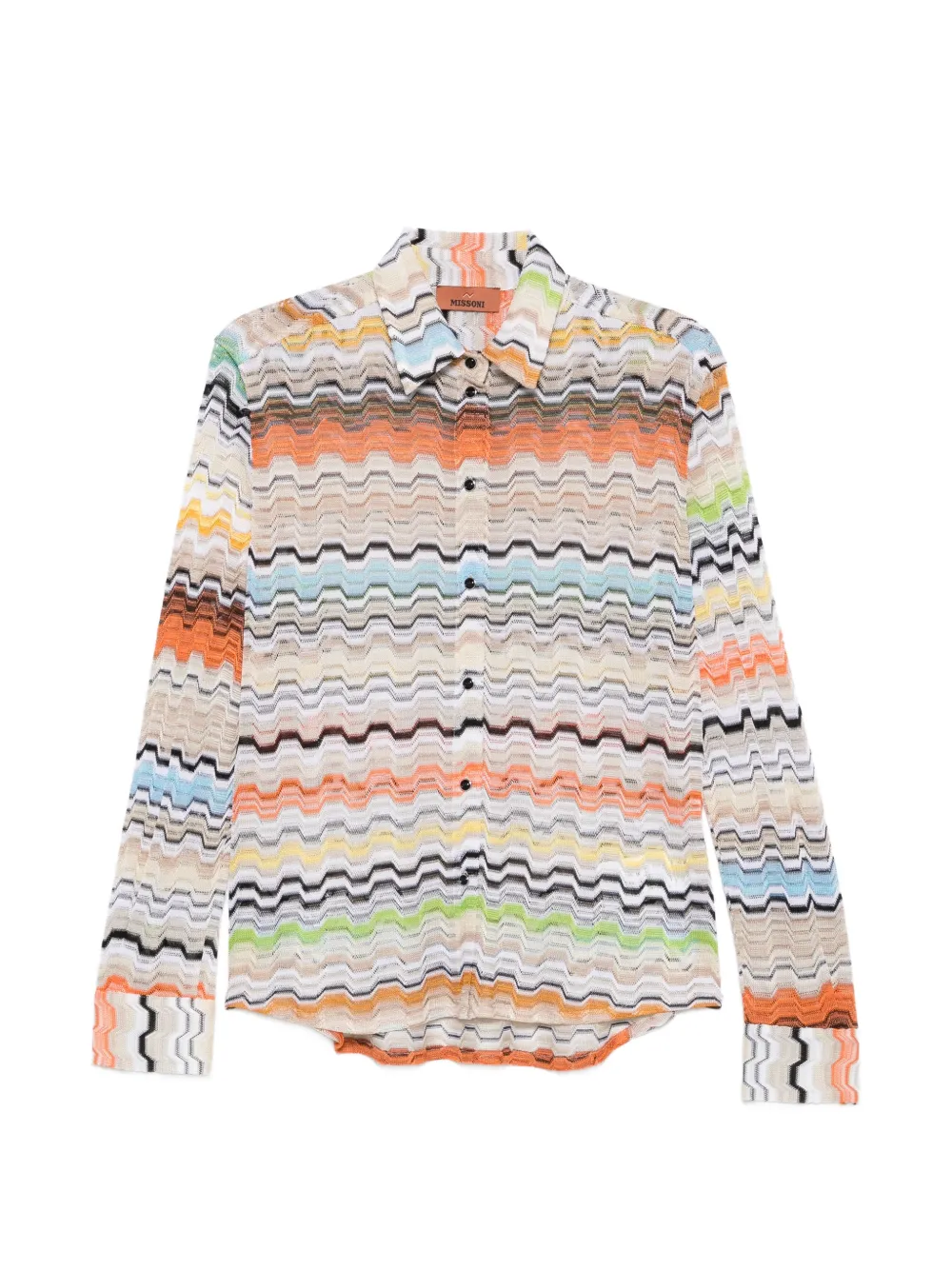 Missoni button-fastening shirt - Nude