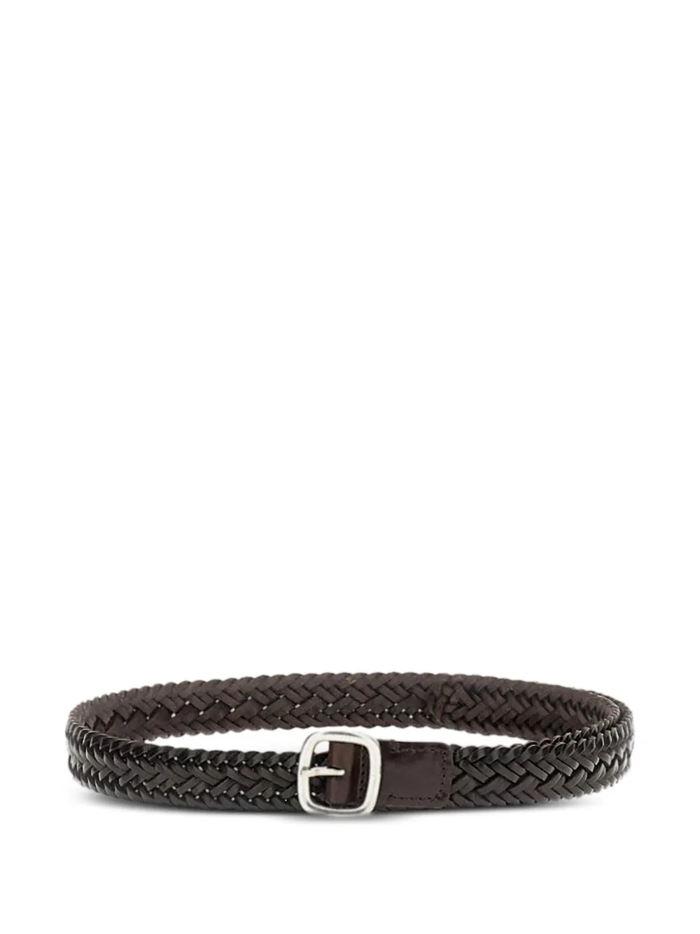 Hereu braided calf leather belt - Brown