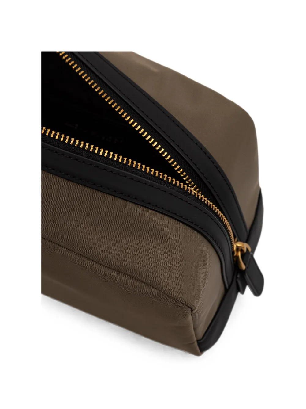 Michael Kors Toilettas met logo-plakkaat en ritssluiting Groen