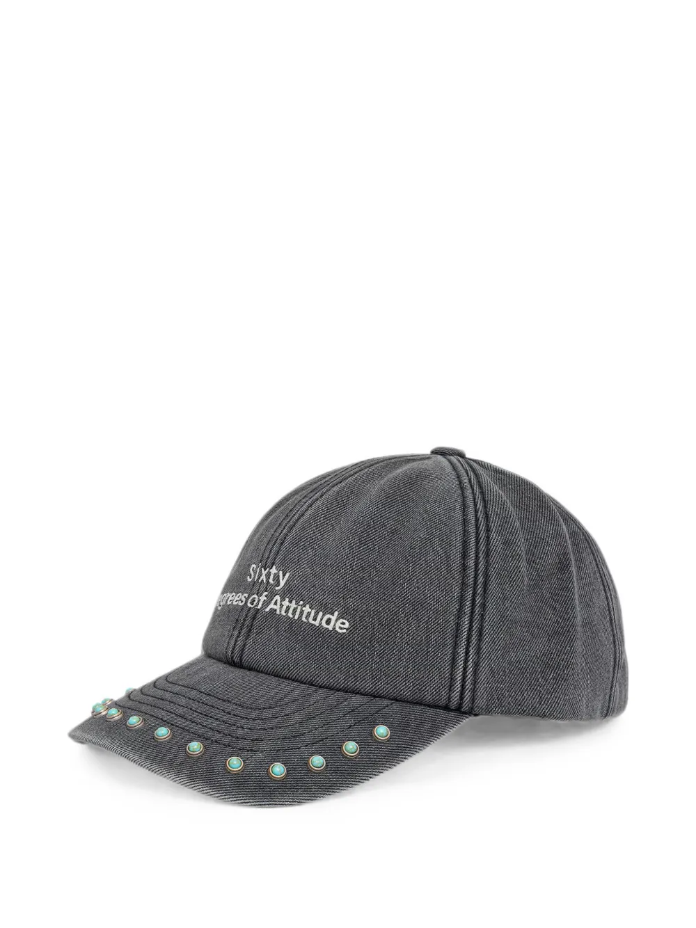 Miss Sixty Stud-embellished Baseball Cap In 그레이