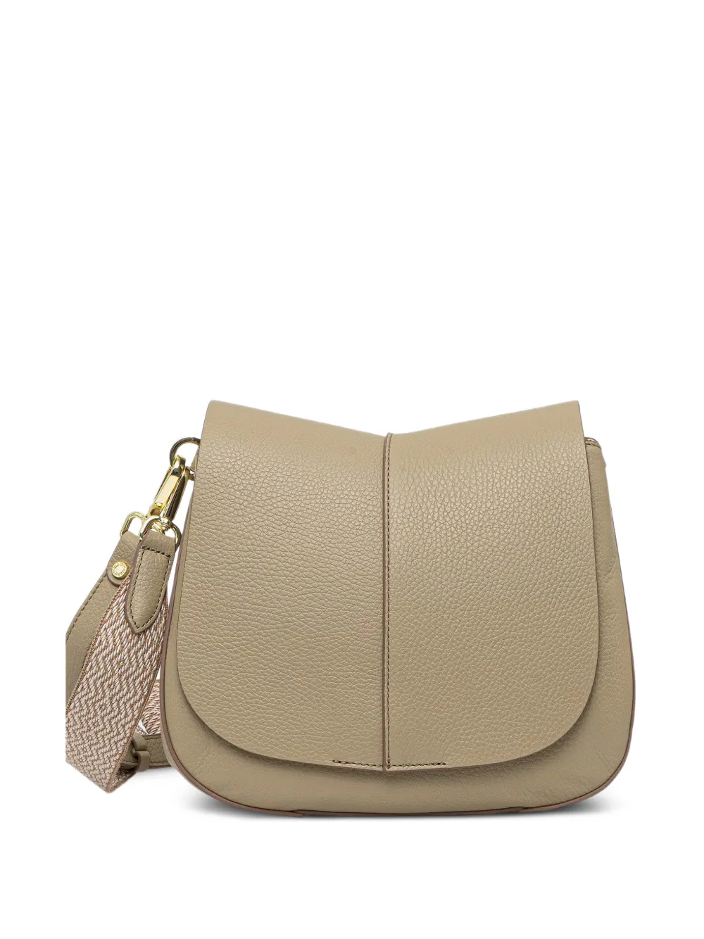 GIANNI CHIARINI medium Helena Round grained cross body bag - Toni neutri