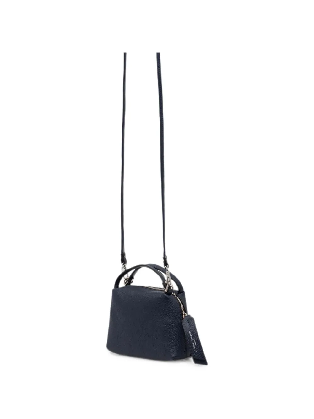GIANNI CHIARINI Alifa leren shopper met textuur Blauw