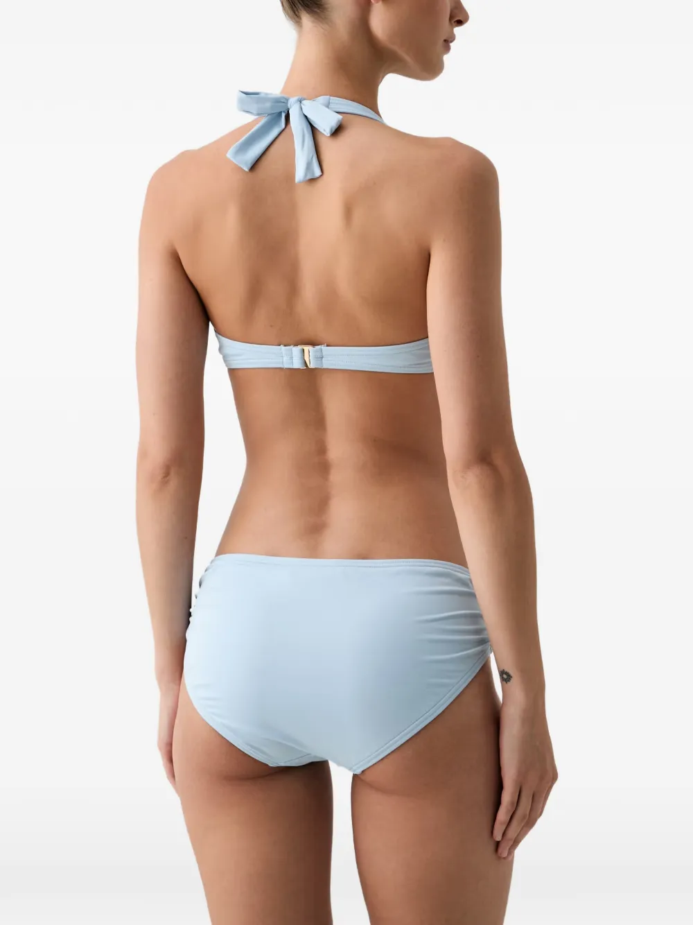 Michael Kors ring-detail halterneck bikini Blauw