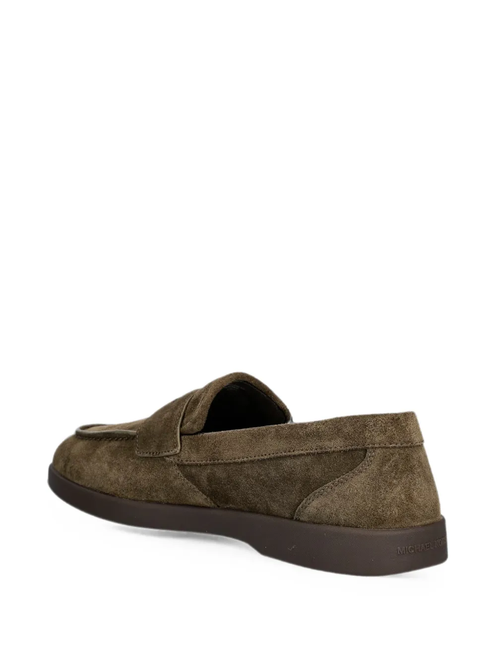 Michael Kors logo-plaque suede loafers Bruin