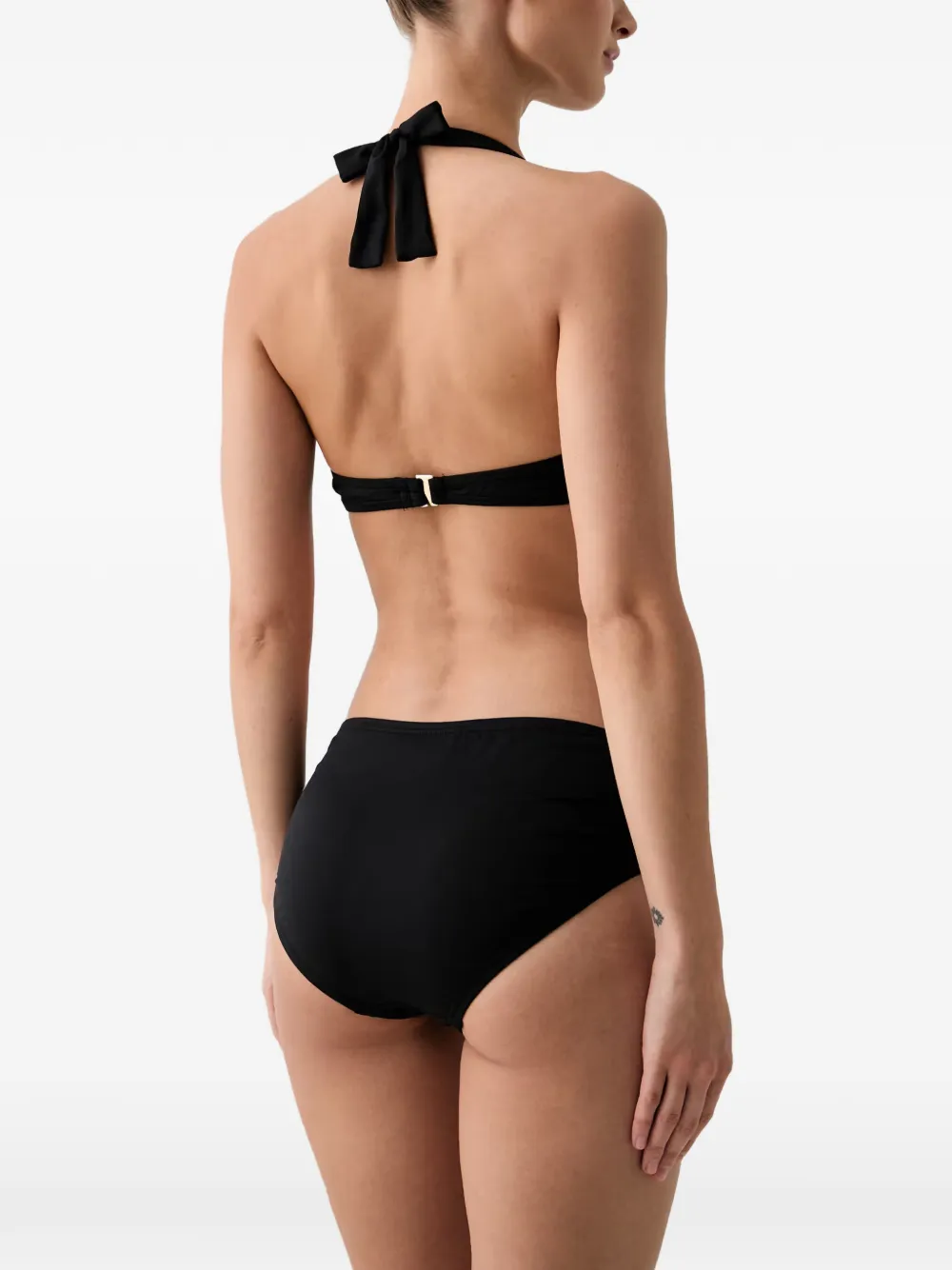 Michael Kors Bikini met halternek en logo-ring Zwart