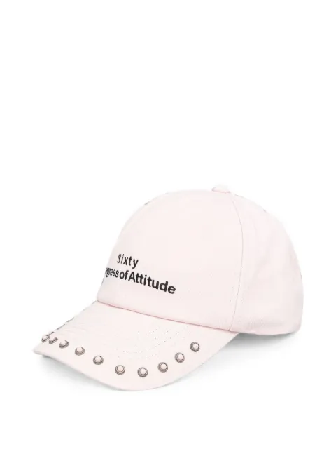 Miss Sixty studded slogan-embroidered cap