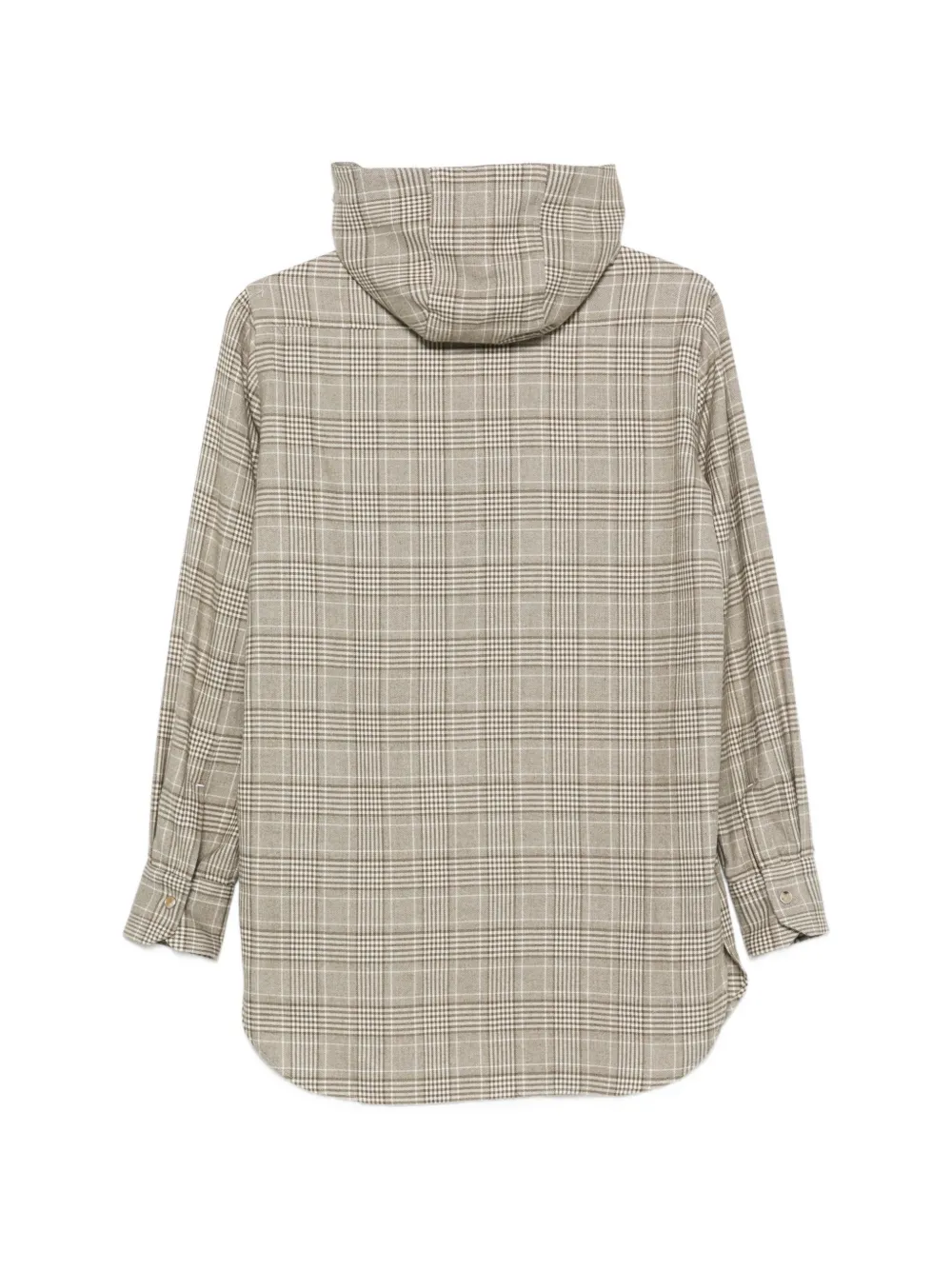 Kiton Overhemd met capuchon Groen