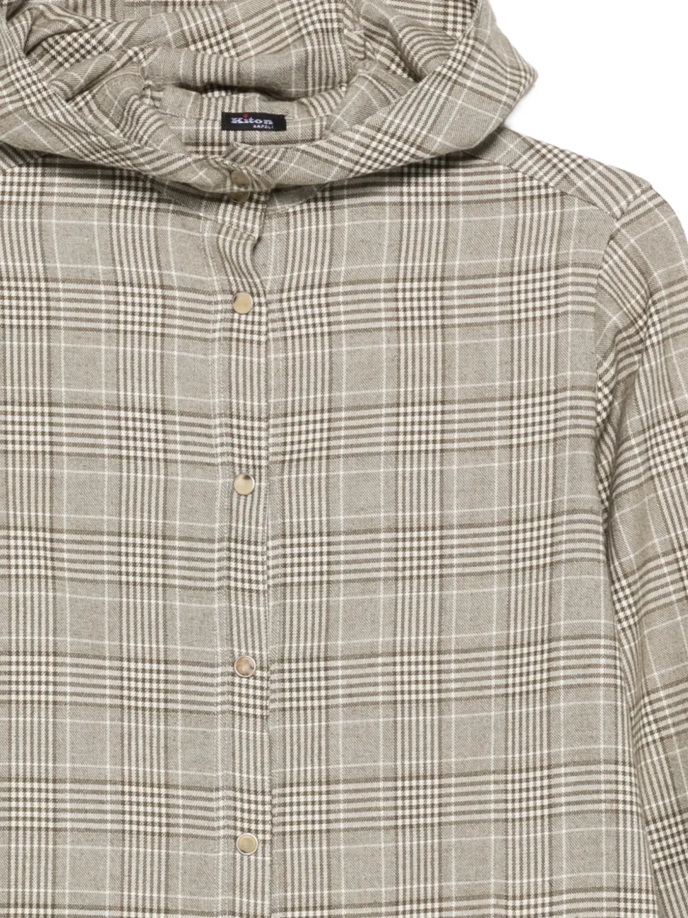 Kiton Overhemd met capuchon Groen