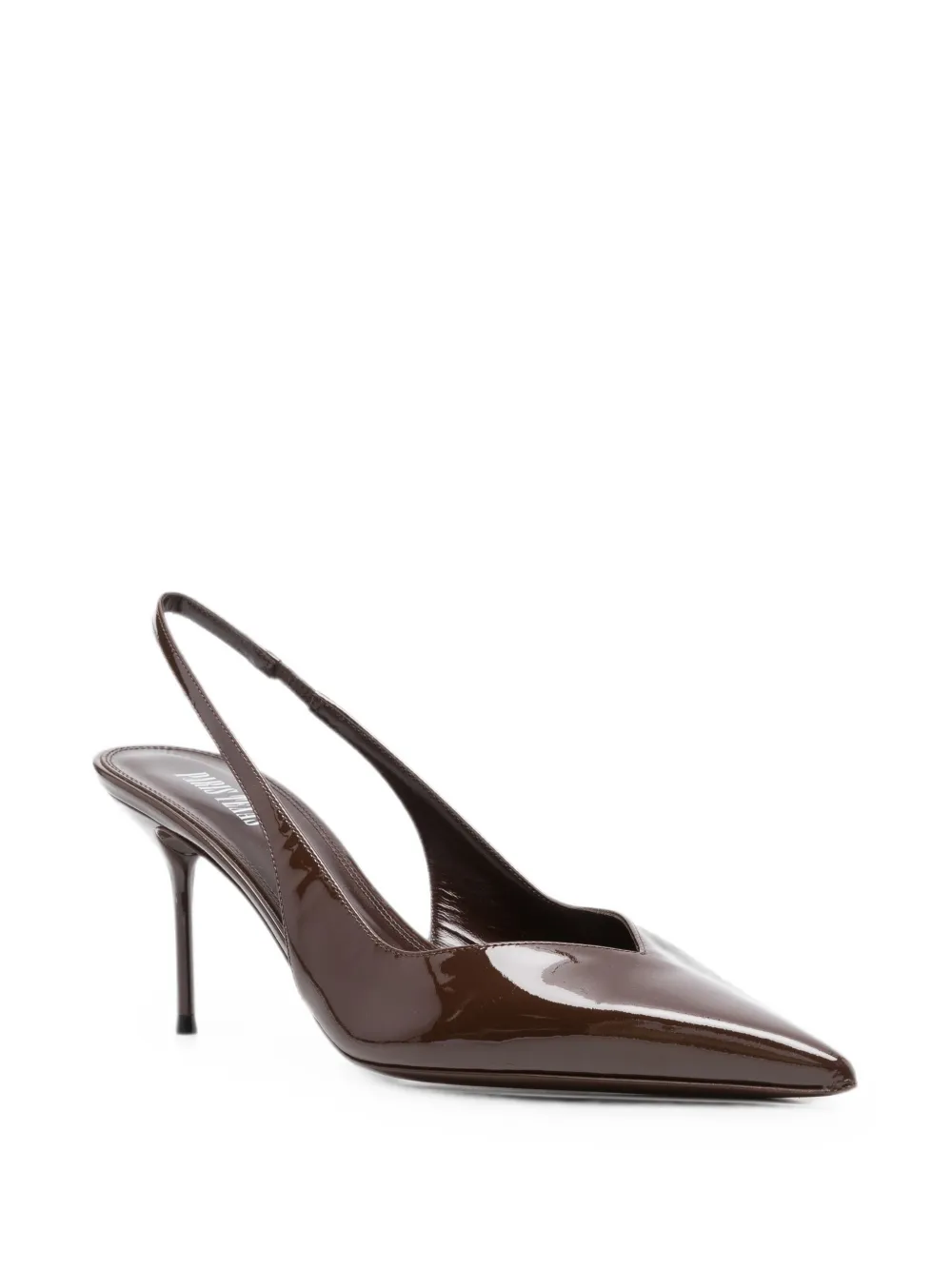Paris Texas Lidia patent-leather slingback pumps Bruin