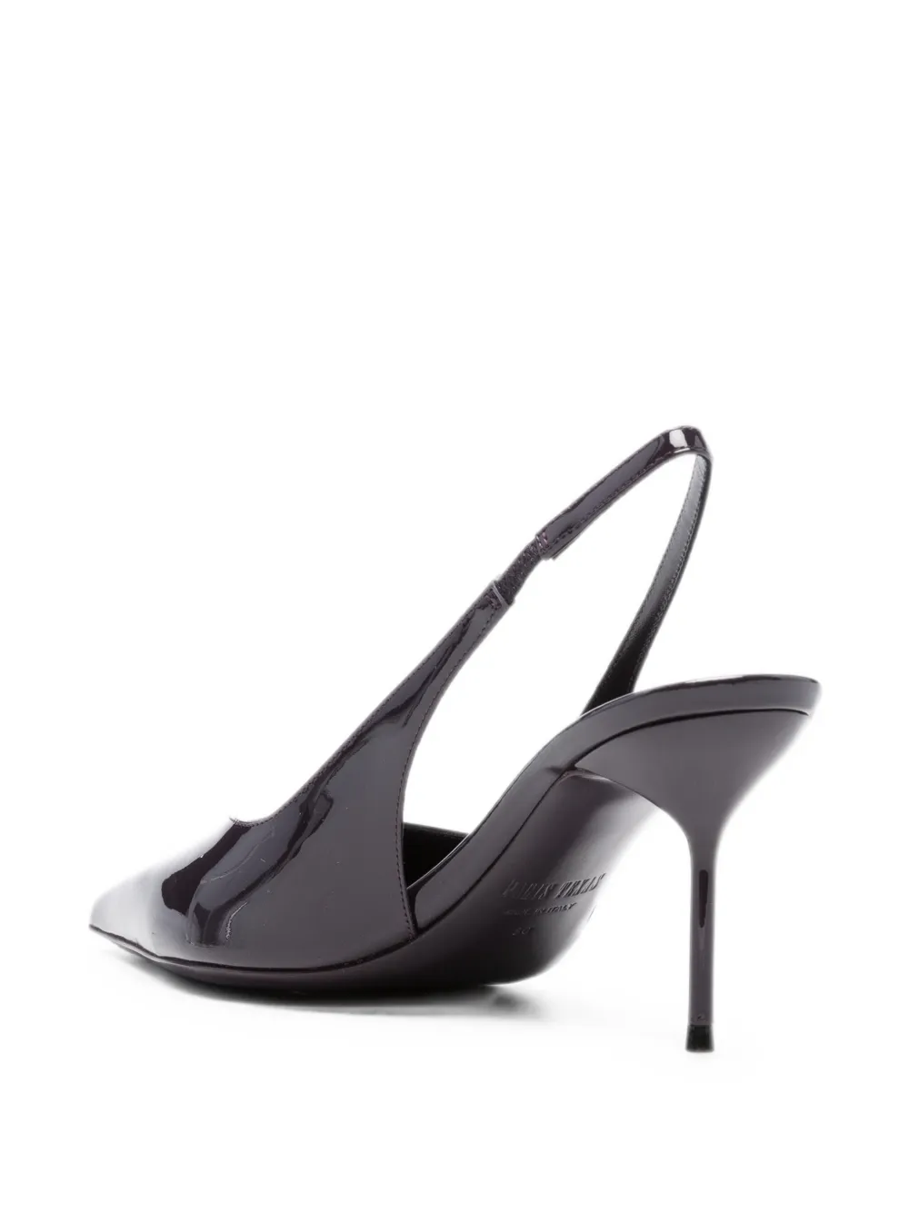 Paris Texas Lidia patent-finish slingback pumps Paars