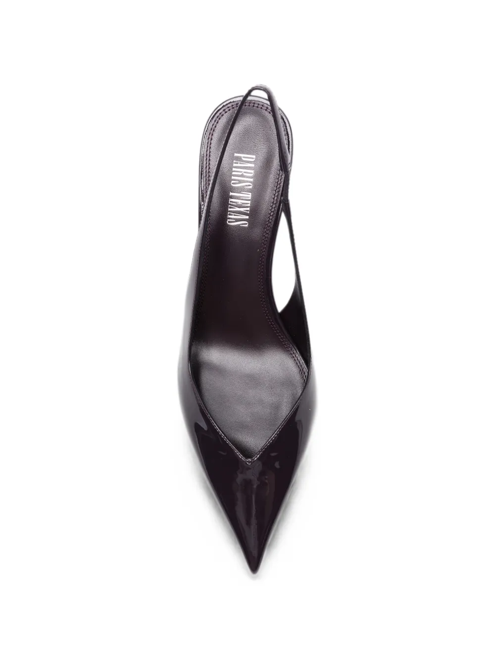 Paris Texas Lidia patent-finish slingback pumps Paars