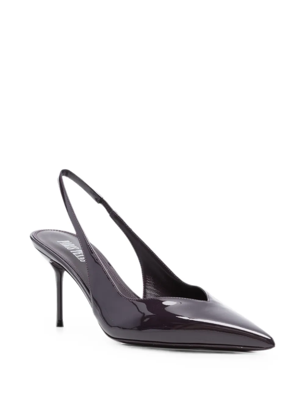 Paris Texas Lidia patent-finish slingback pumps Paars
