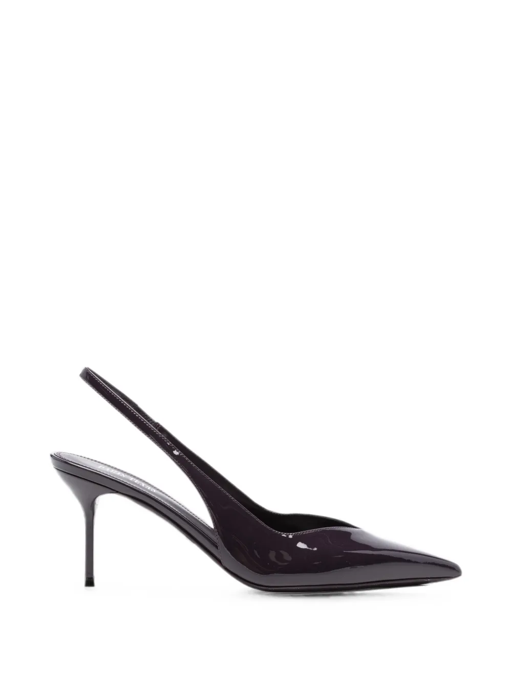 Paris Texas Lidia patent-finish slingback pumps Paars