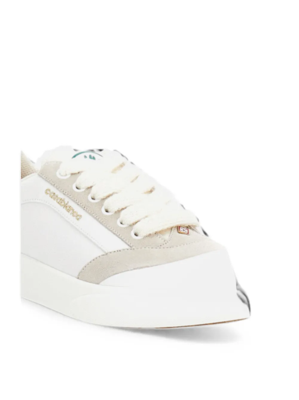 Casablanca multi-texture panelled sneakers Wit