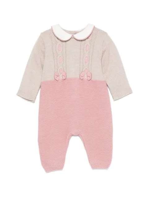 Mayoral romper en tejido de ochos con detalle de moño