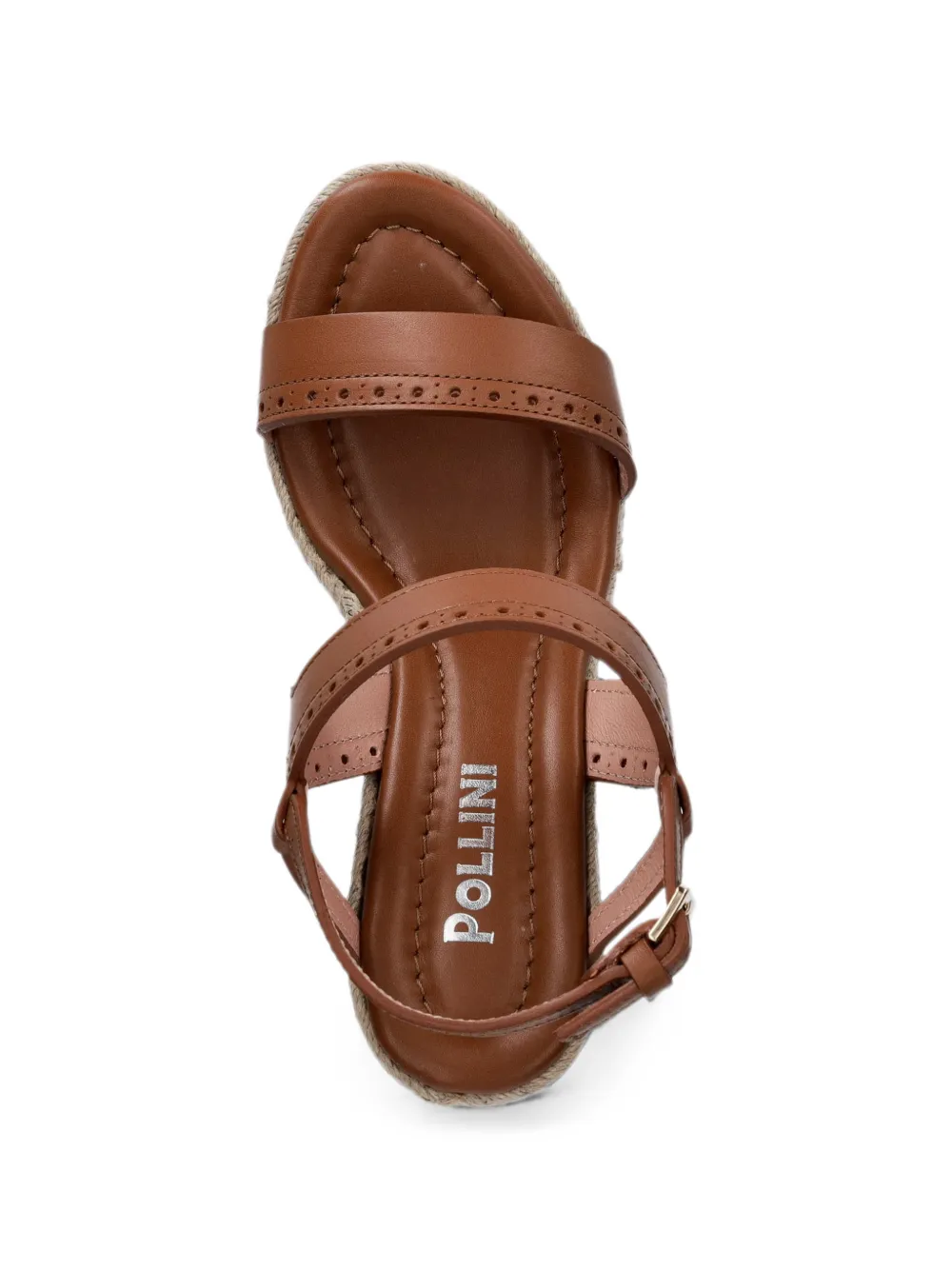 Pollini brogue-detail wedge sandals Bruin