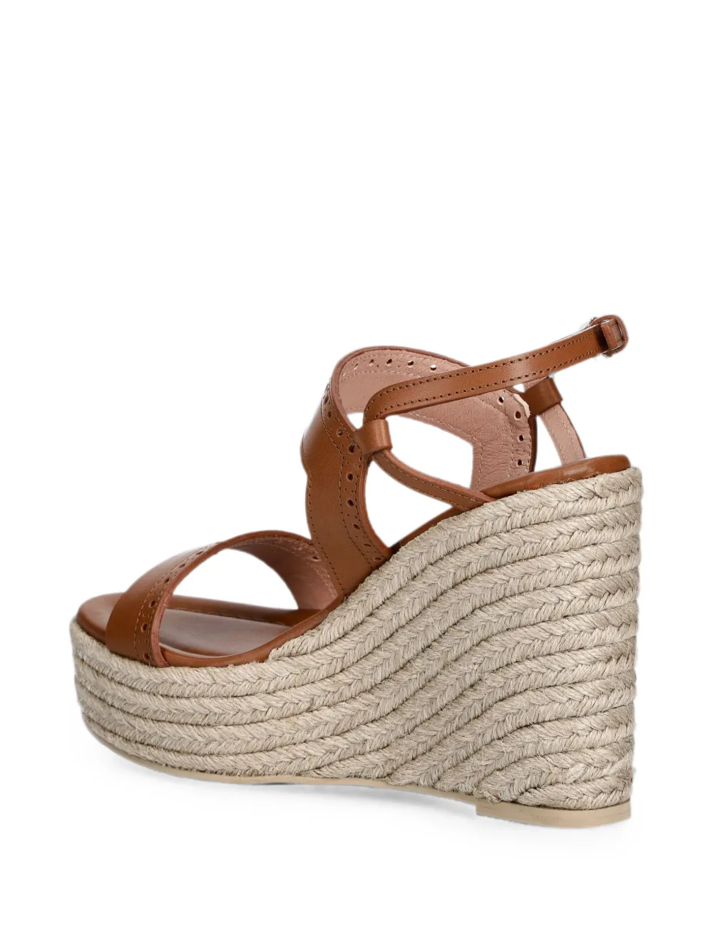 Pollini brogue-detail wedge sandals Bruin