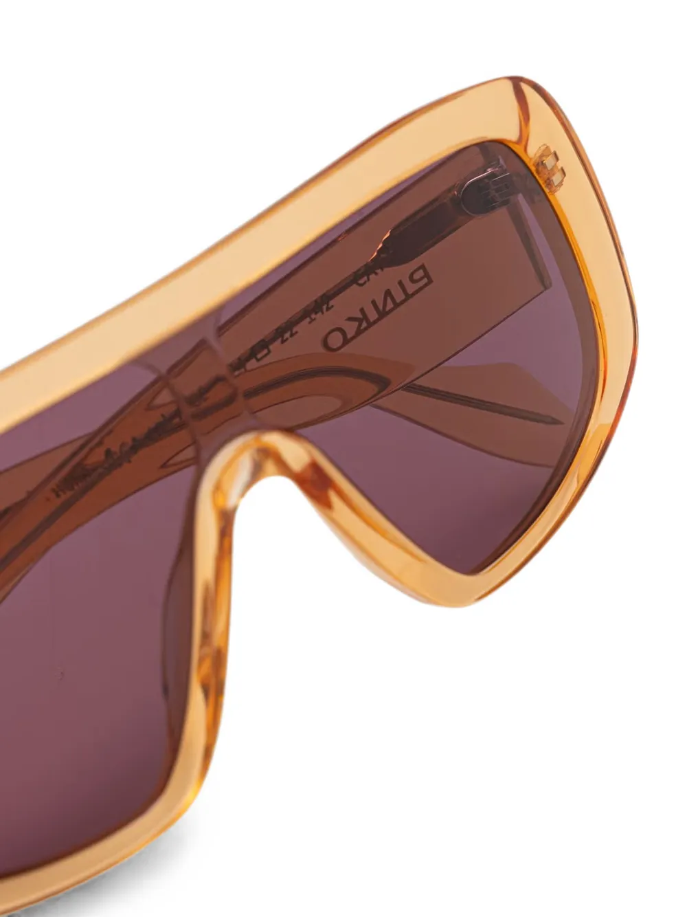 PINKO Zonnebril met geometrisch montuur Oranje