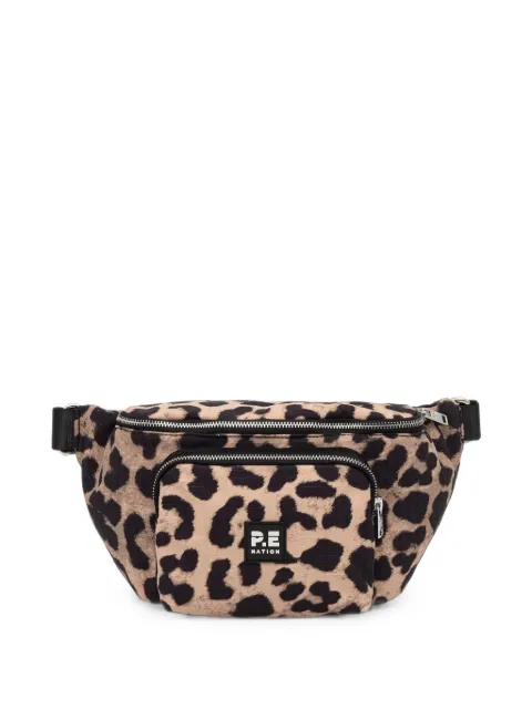 P.E Nation riñonera con estampado de leopardo