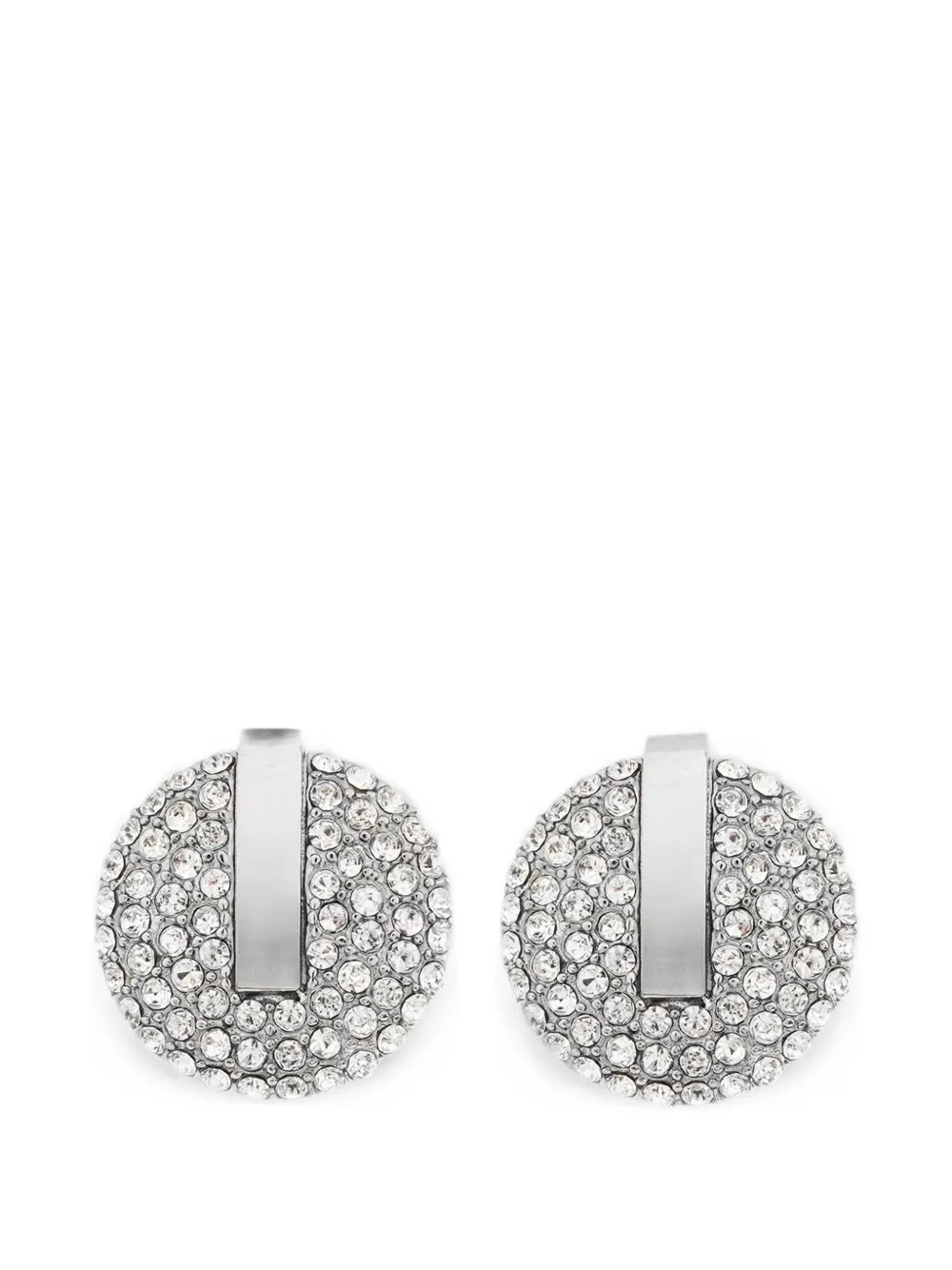 Trussardi Ohrringe mit Kristallen - Silber