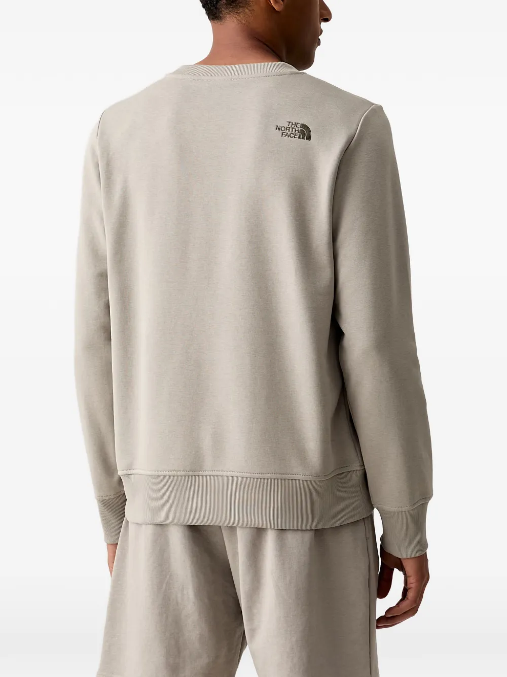 The North Face Drew Peak Light sweater met geborduurd logo en geribbelde afwerking Grijs