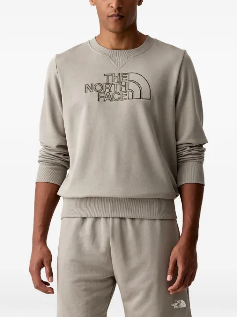 The North Face Drew Peak Light logo-embroidered ribbed-trim sweatshirt