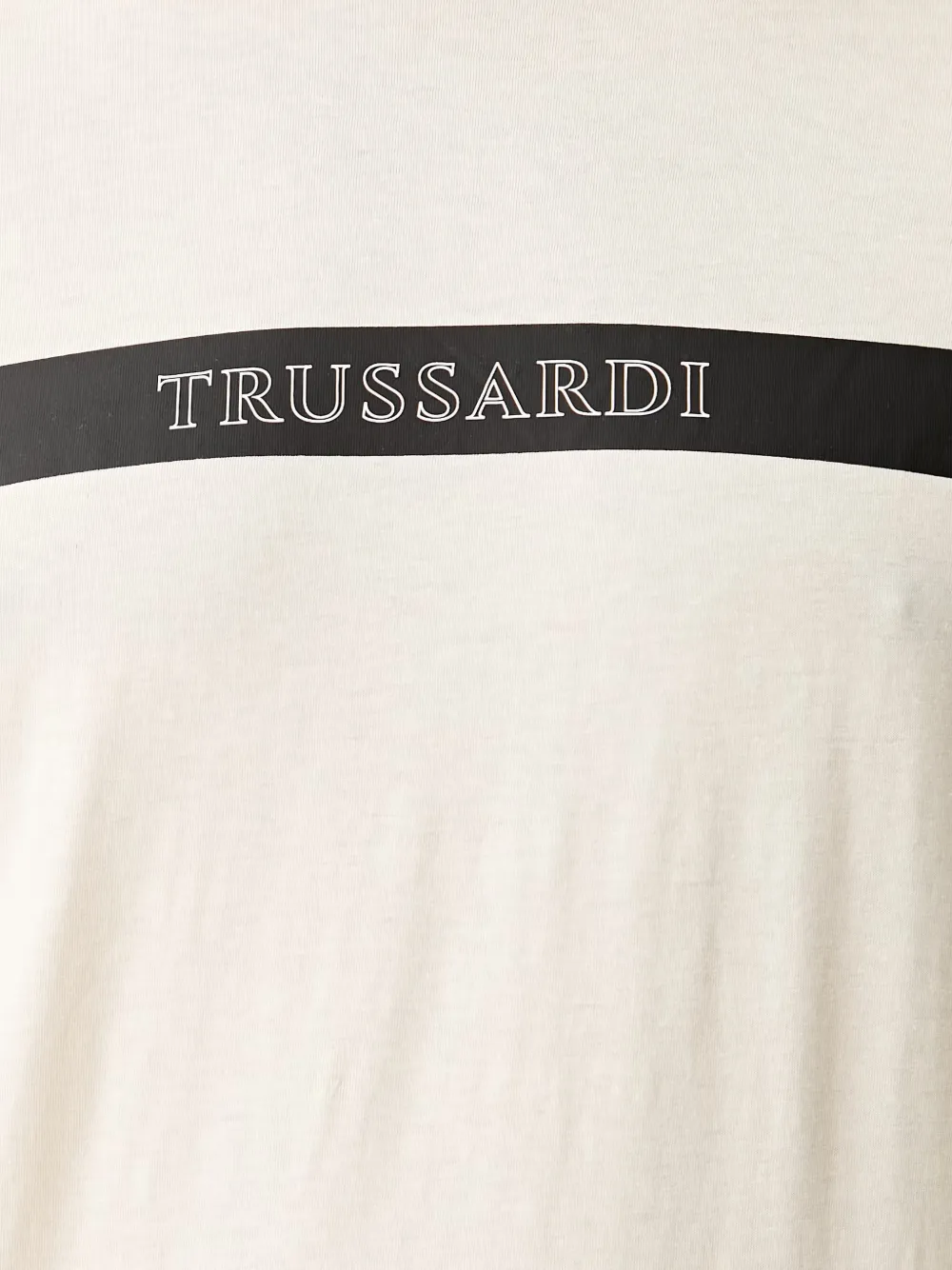 Trussardi T-shirt met logoprint met ronde hals Wit