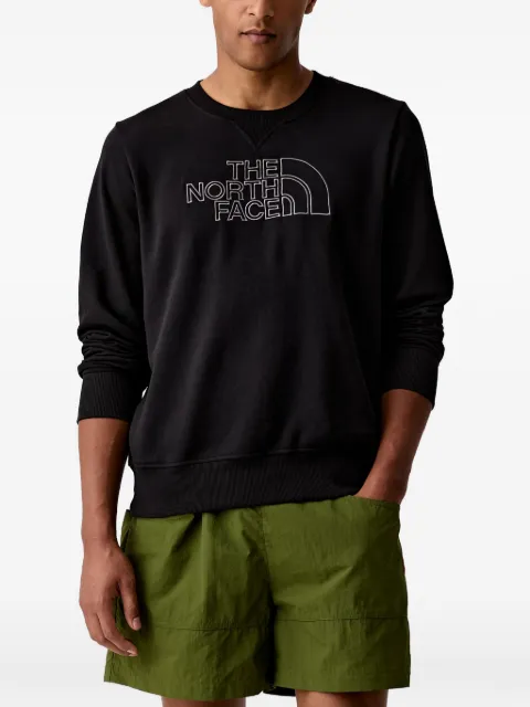 The North Face Drew Peak Light logo-embroidered crew-neck sweatshirt