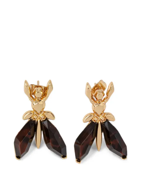 Patrizia Pepe aretes con motivo de mosca