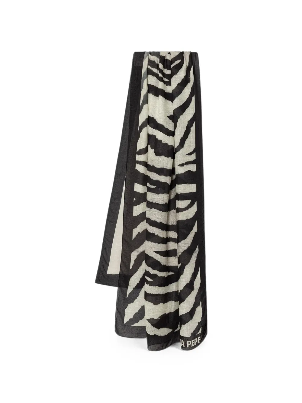 Patrizia Pepe zebra-print scarf - Nero