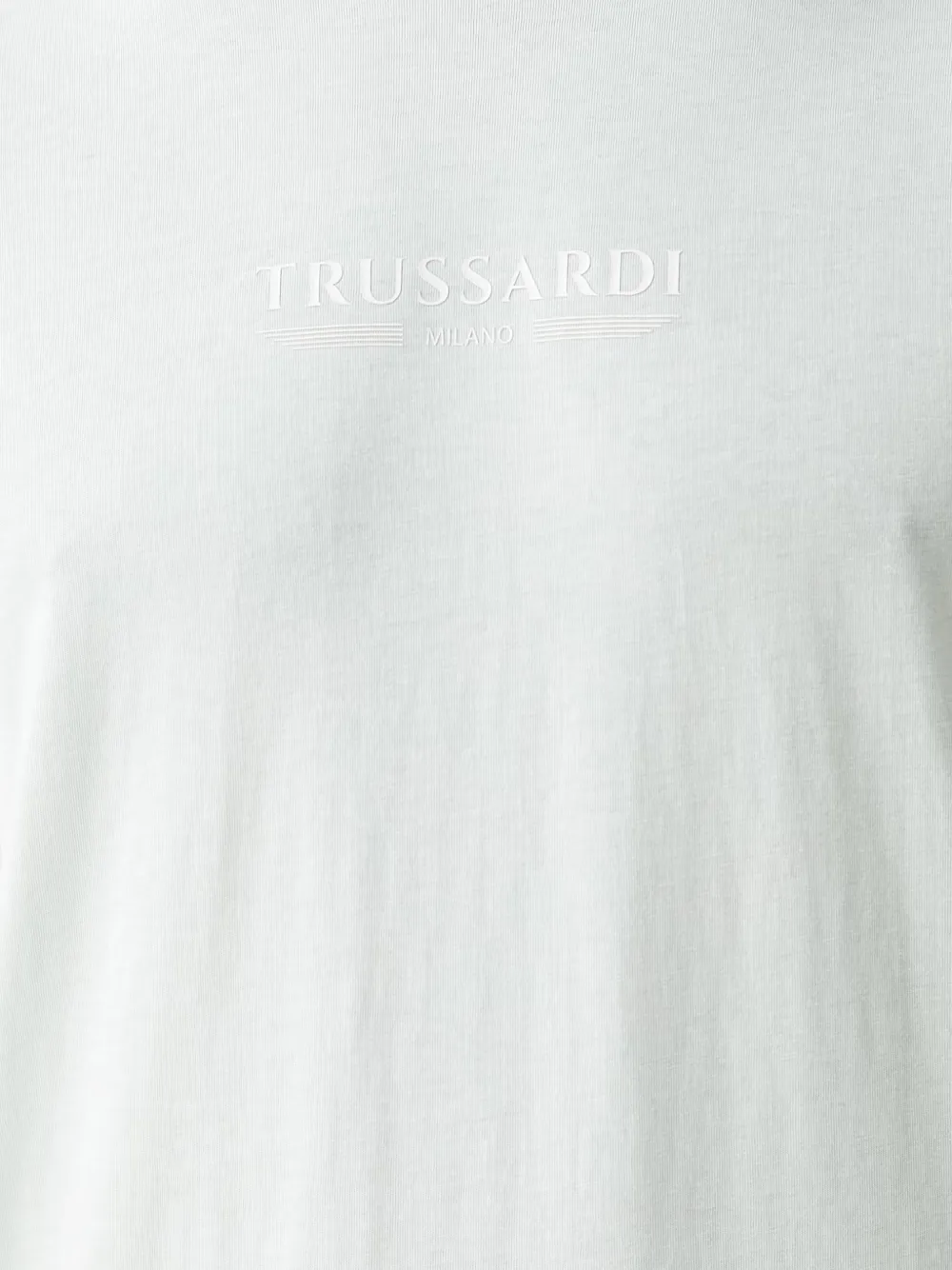 Trussardi T-shirt met logoprint met ronde hals Blauw