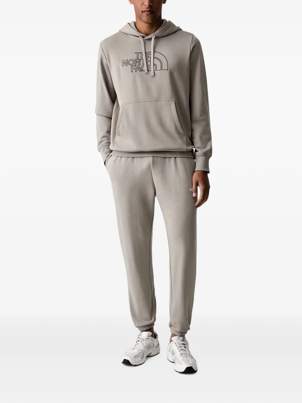 The North Face Drew Peak Light hoodie met trekkoord en geborduurd logo Grijs