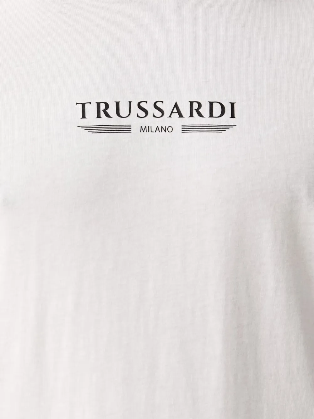 Trussardi Katoenen T-shirt met logoprint Wit