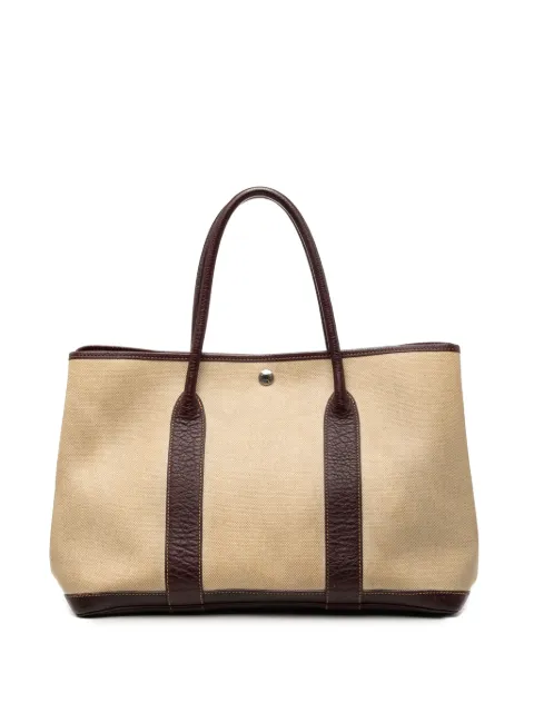 Hermès Pre-Owned 2000-2006 Toile and Buffle Skipper Garden Party 36 tote bag
