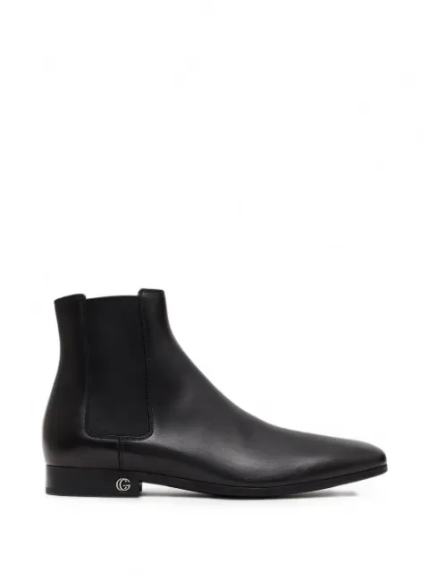 Gucci Double G leather Chelsea boots