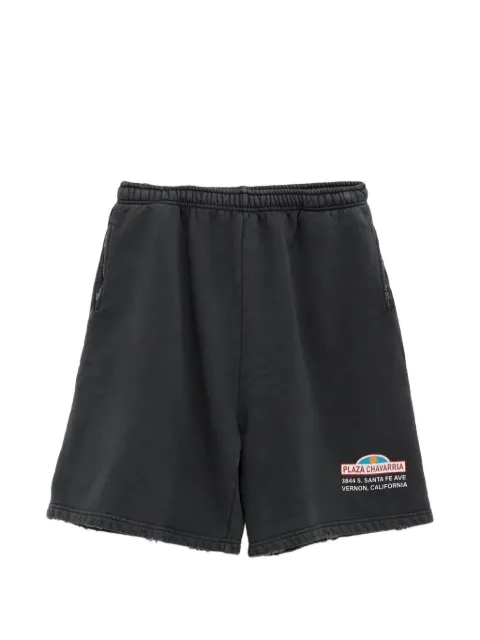 Willy Chavarria Plaza  graphic-print track shorts 