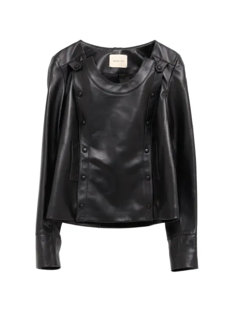 Paloma Wool Ventura double-breasted leather jacket