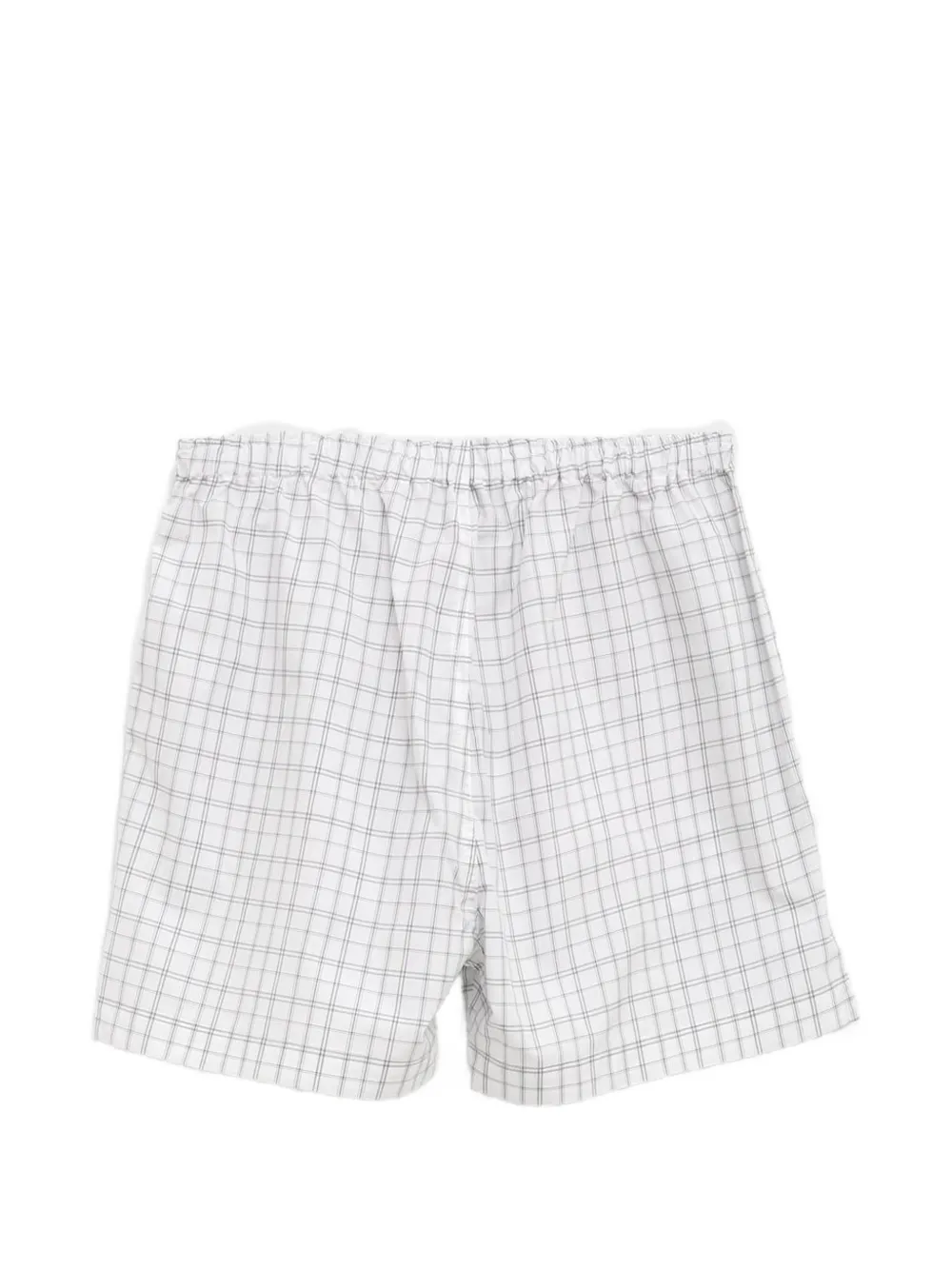Willy Chavarria WC Boxer geruite shorts Wit