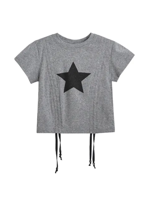 Mimi Tutu star-print drawstring T-shirt