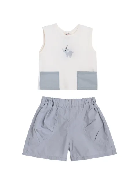 BANBLU elephant-print shorts set