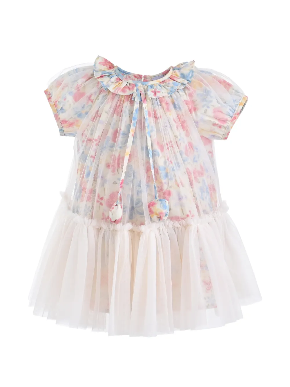 Mimi Tutu Ayla Blossom tulle dress - Neutrals