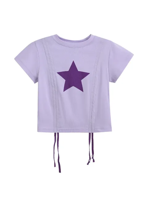 Mimi Tutu star-print drawstring T-shirt