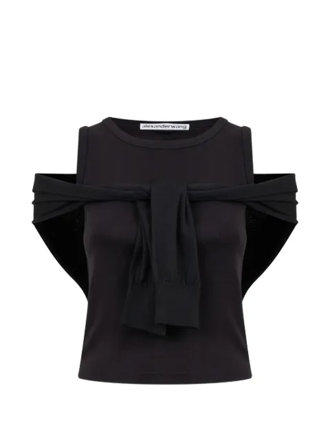 Alexander Wang layered tie-front tank top