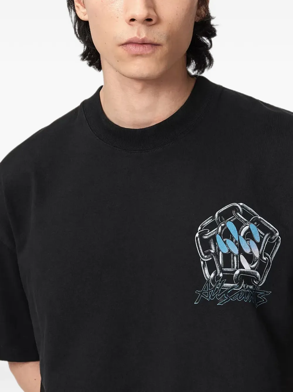 AllSaints Affix T-shirt Zwart